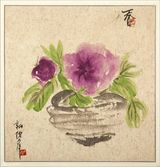 组图：倪萍首开个人画展 众多国画作品曝光