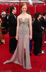 高清图：第82届奥斯卡红毯 黛博拉-安-沃尔雪白凝肌