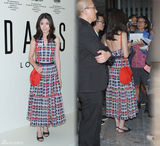 明星爱街拍42期：花朵和格子的碰撞(组图)