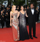 高清组图：黛安-克鲁格金色抹胸礼服性感亮相