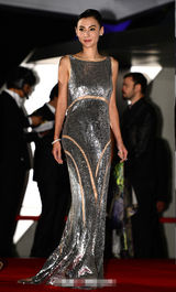 组图：《危险关系》剧组亮相 张柏芝银色长裙闪耀全场