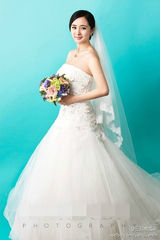 组图：杨幂将大婚婚纱照曝光 美丽新娘幸福满满