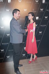 组图：Angelababy秀酥胸盼黄晓明问鼎金马奖