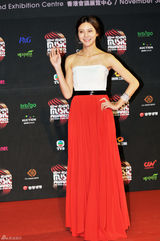 组图：MAMA红毯百张美图中韩明星争艳 韩彩英典雅