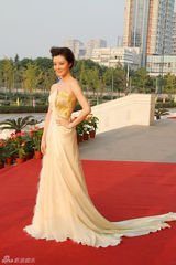 高清：车晓优雅亮相百花奖 拼接礼服韵味十足
