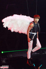 组图：SHINee演唱会空中劲歌热舞大玩飞天