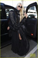 组图：Lady Gaga昆虫装亮相 满身褶子造型骇人