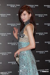 组图：林志玲长裙亮相否认整容 胡兵做电影监制