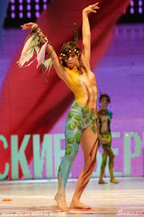 组图：俄罗斯人体彩绘大赛 裸模身姿妖娆