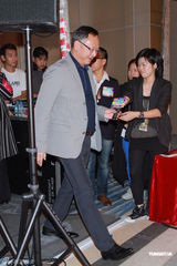 组图：刘青云任贤齐出席香港亚洲电影节记者会