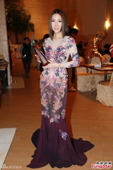 组图：薛凯琪透视裙抢镜 材质轻薄内衣裤隐现