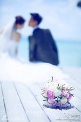 组图：陈思诚佟丽娅婚纱照曝光 发表爱的誓言