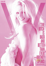 组图：布兰妮拍五彩时尚大片 背部全裸秀纹身