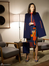 组图：韩雪演绎春装街拍 妙曼身姿尽显优雅魅力