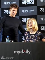 组图：汤姆克鲁斯出席《侠探杰克》韩国发布会