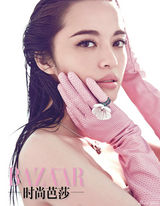 组图：姚晨登《芭莎》三封面 S型辣妈性感优雅