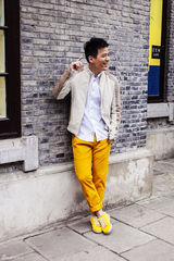 组图：魏千翔春季阳光写真笑容亲切