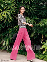 组图：袁姗姗街拍冷艳妆容显大方气质