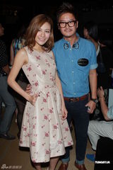 组图：江若琳庄思敏站台 Jocelyn豹纹装秀美背