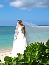 组图：美俏Linda巴哈马大婚 嫁入贵族秀幸福