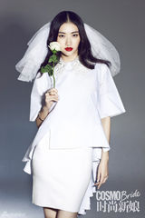 高清图：景甜奥运主题前卫新娘妆英姿飒爽