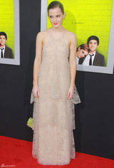 组图：艾玛《壁花少年》首映不慎露胸贴