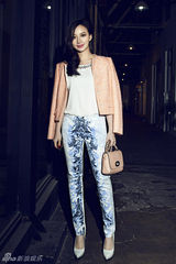 组图：熊乃瑾时尚街拍 爱犬Teddy高调抢镜