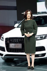 组图：秦海璐优雅造型亮相 为名车试驾显风范  