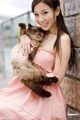 幻灯图：靓模钟蕙芝出写真 不为赚钱为保护小动物 