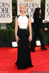 高清图：第69届金球奖红毯克莱尔-丹尼斯秀美背