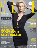 组图：查理兹-塞隆登《ELLE》封面展优雅气质