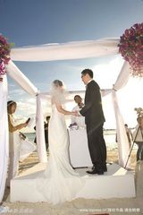 幻灯图集：梁静茹长滩岛完婚 甜蜜婚纱照曝光 