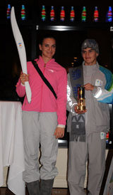 幻灯：刘岩火炬传递接受考验 与陈奕迅为冬奥加油