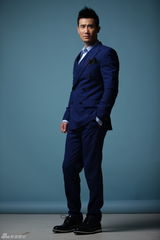 组图：奇道蓝西装写真帅气绅士彰显型男魅力