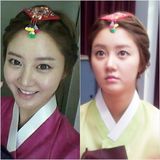 组图：Beast与4minute等韩星穿韩服送中秋祝福