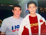 组图：中国飞鱼孙杨与众文体明星合影