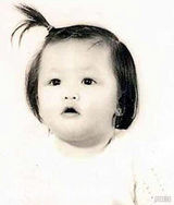 幻灯图：女星今昔对比 李宇春幼时甜美赵薇变化大