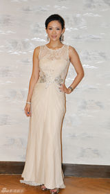 组图：章子怡优雅亮相中国时装周 和李湘分享照片