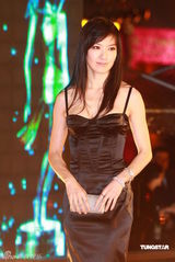 幻灯：香港金像奖红毯 林熙蕾低胸礼服高贵典雅