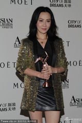 组图：与甄子丹联手夺奖 刘嘉玲不拍梁朝伟马屁