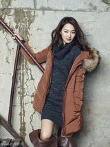 高清组图：申敏儿厚重冬装难掩黄金比例好身材