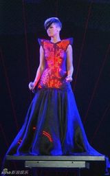 幻灯图集：蕾哈娜巡演 连身三角裤沿袭Gaga风潮