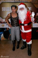 组图：郭富城香港广东道圣诞Super Street Party