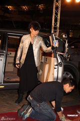 高清组图：古巨基代言食品 香港亮相拍广告