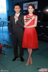 组图：黄晓明避谈感情 吴千语否认为男友监场