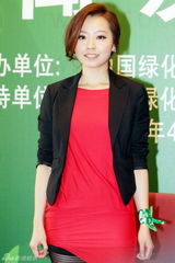 组图：张靓颖任绿色形象大使呼吁公益先行 红裙甜美