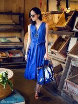 组图：韩雪街拍造型复古 彰显典雅精致美