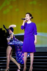 组图：秦海璐献歌助阵家乡服装节