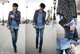 明星爱街拍第21期：25款春季牛仔元素巧妙搭配