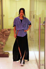 组图：陈燃亮相纽约时装周 新款试装展潮范儿